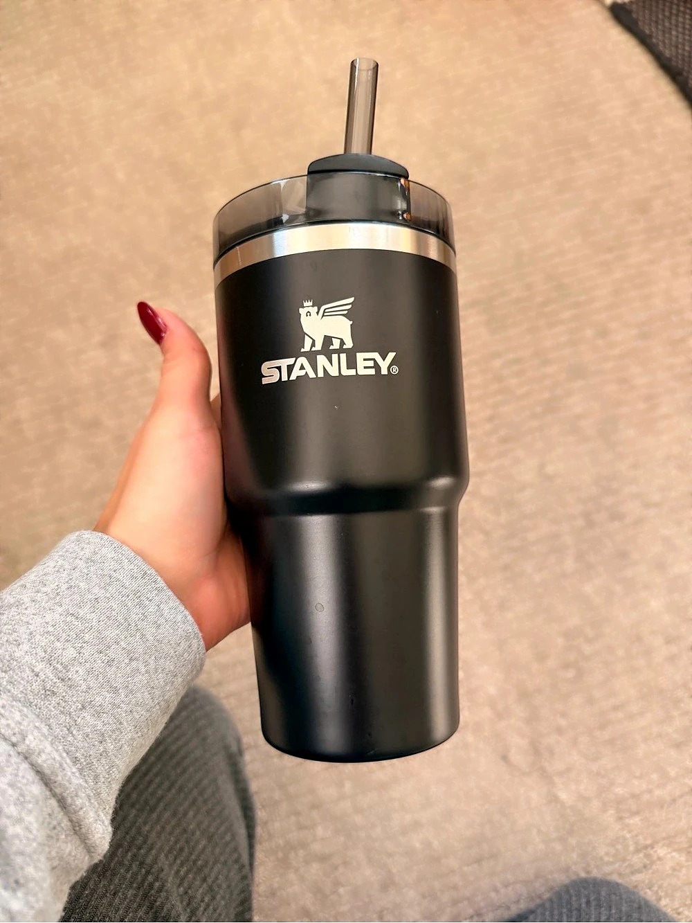 Stanley IceFlow Flip Straw Tumbler 20 oz Black